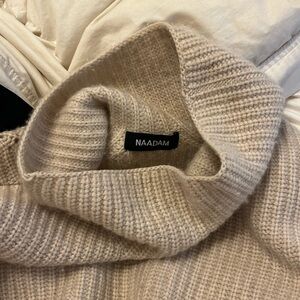 NAADAM size M beige sweater. Cashmere wool blend. Have a few of these!